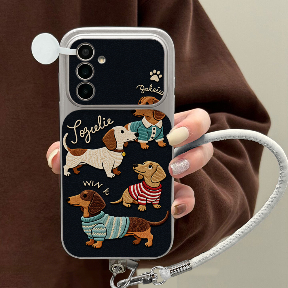 Cute Cartoon Case - Cartoon Dachshund Phone Case For Samsung