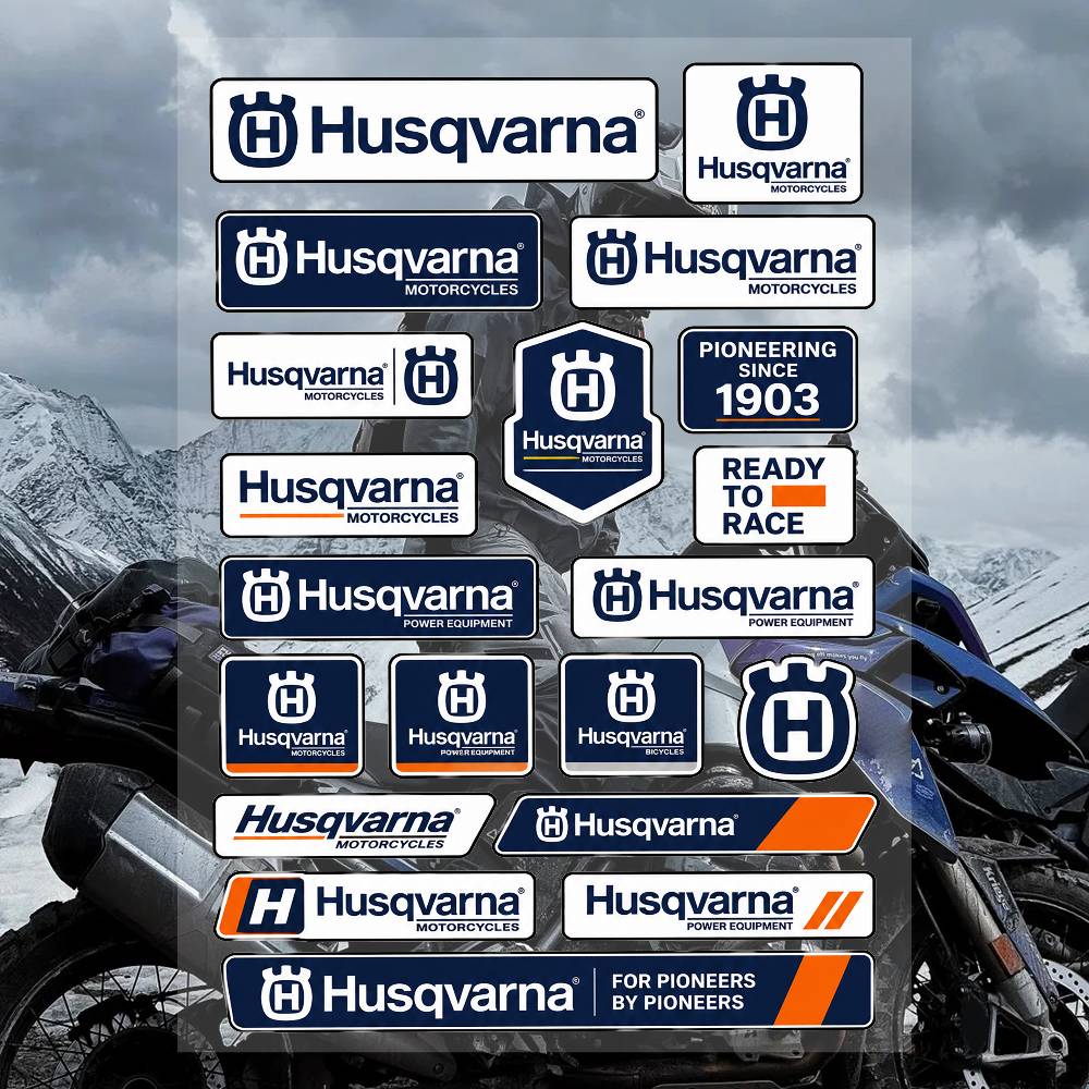 Phone Cases Brand - A-Husq-svasr-na Streetwear Brand Stickers Set Waterproof