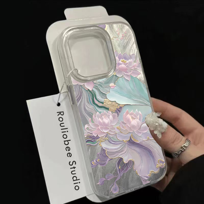 Dreamy Purple Lotus Print Aest - đánh giá và giá Phone Cases Otterbox