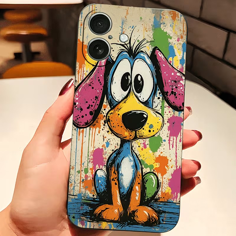 Graffiti Colored Puppy TPU Pho - đánh giá và giá Phone Cases Otterbox