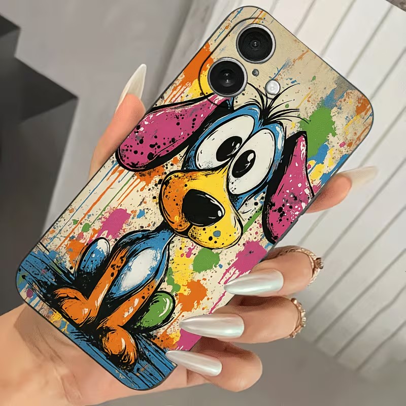 Graffiti Colored Puppy TPU Pho - đánh giá và giá Phone Cases Otterbox