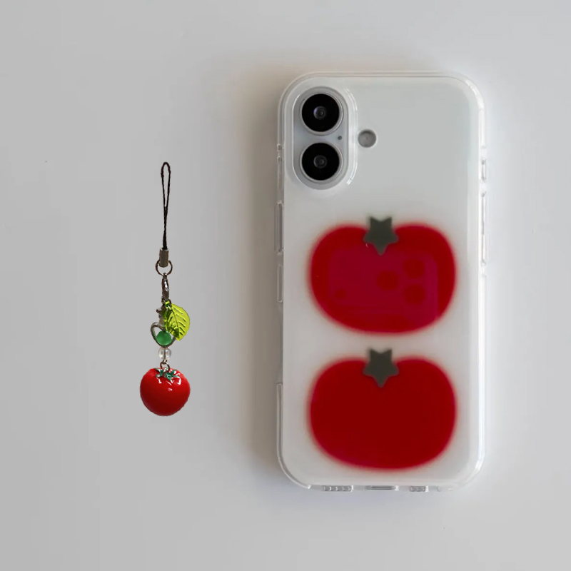 Korean Ins Two Ted Tomato Cart - đánh giá và giá Cute Cartoon Case