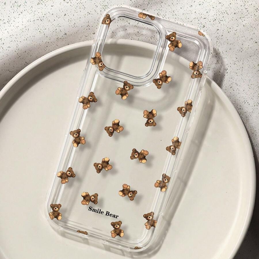 Flower Bear Print Phone Case f - đánh giá và giá Cute Cartoon Case