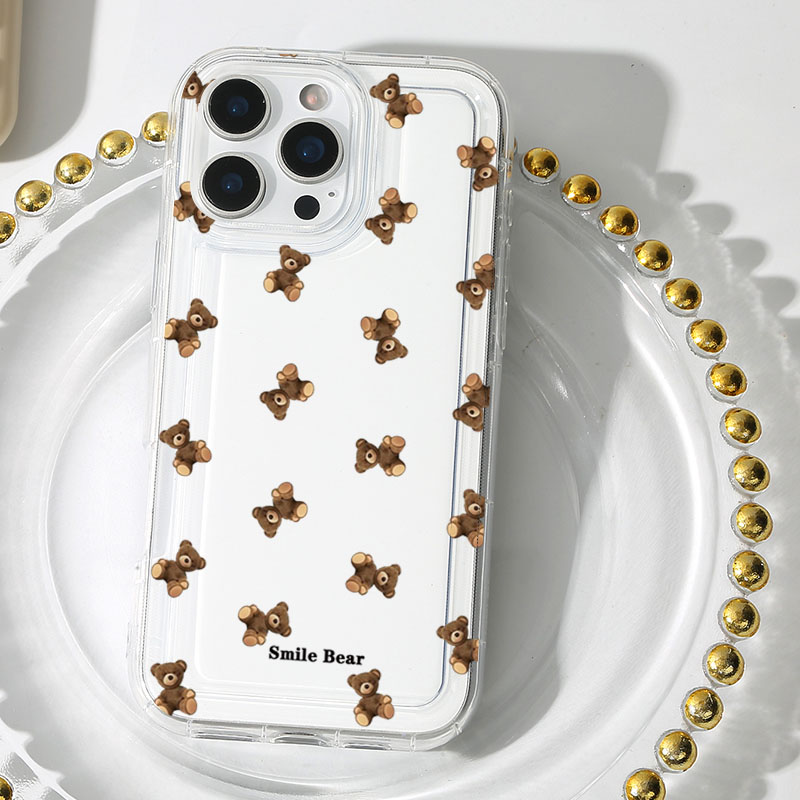 Flower Bear Print Phone Case f - đánh giá và giá Cute Cartoon Case