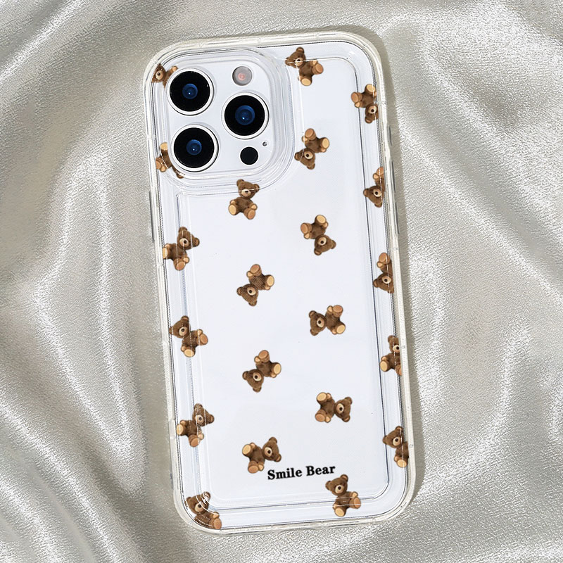 Flower Bear Print Phone Case f - đánh giá và giá Cute Cartoon Case