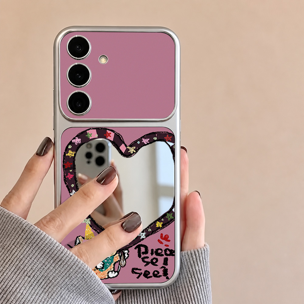 Mirror Phone Case For Samsung  - đánh giá và giá Cute Cartoon Case