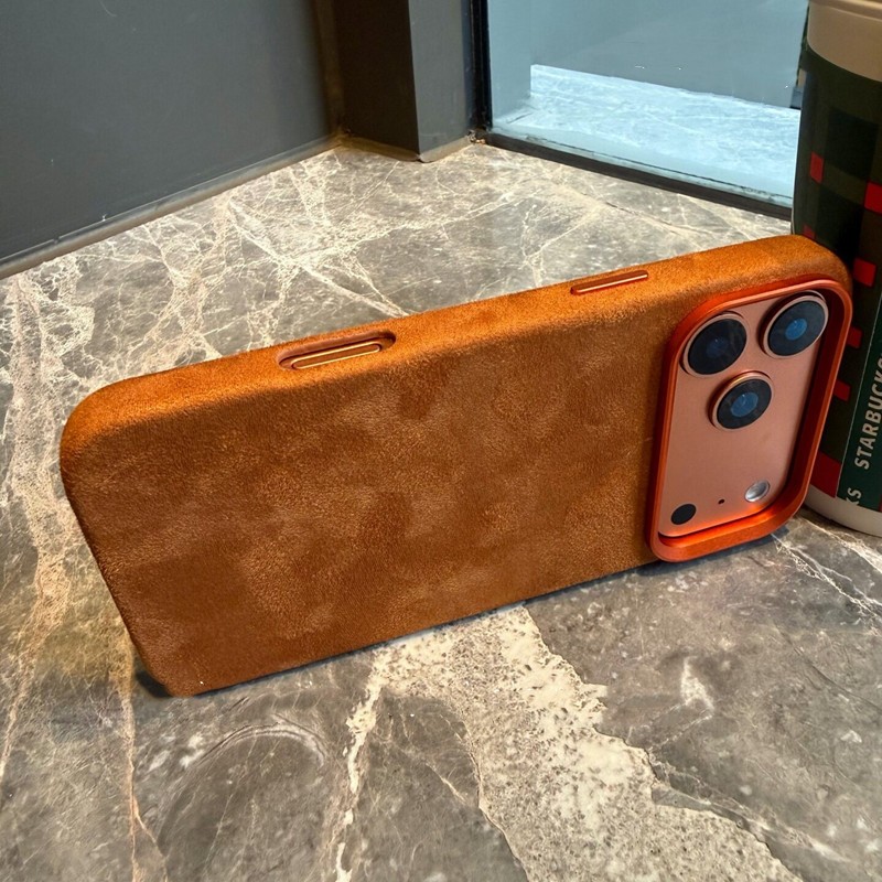 Orange Imported Suede Magnetic - đánh giá và giá Phone Cases Orange