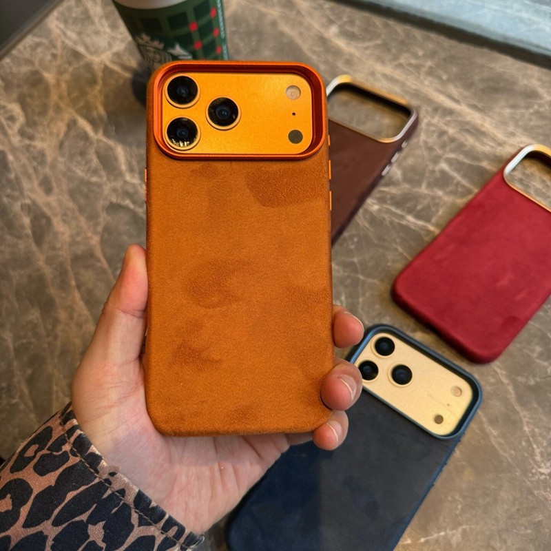 Orange Imported Suede Magnetic - đánh giá và giá Phone Cases Orange