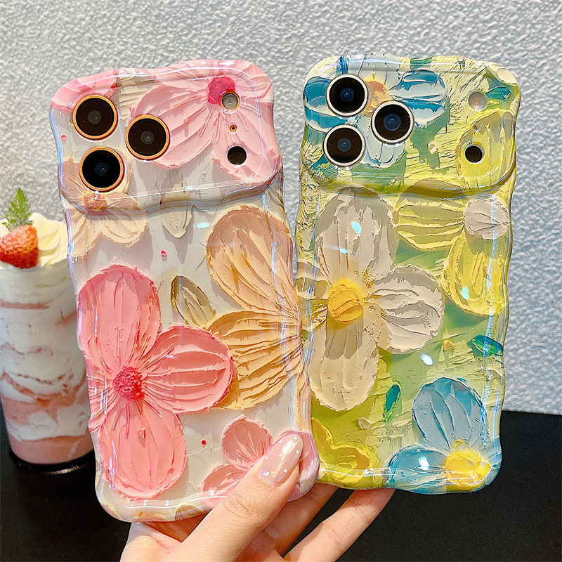 Fashion Oil Painting Flowers W - đánh giá và giá Phone Cases Unique
